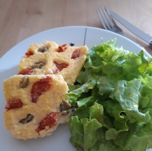 Repas rapide sans gluten : polenta garnies